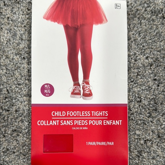 Red Child Tutu,  Tights and  red hairspray - Picture 5 of 6